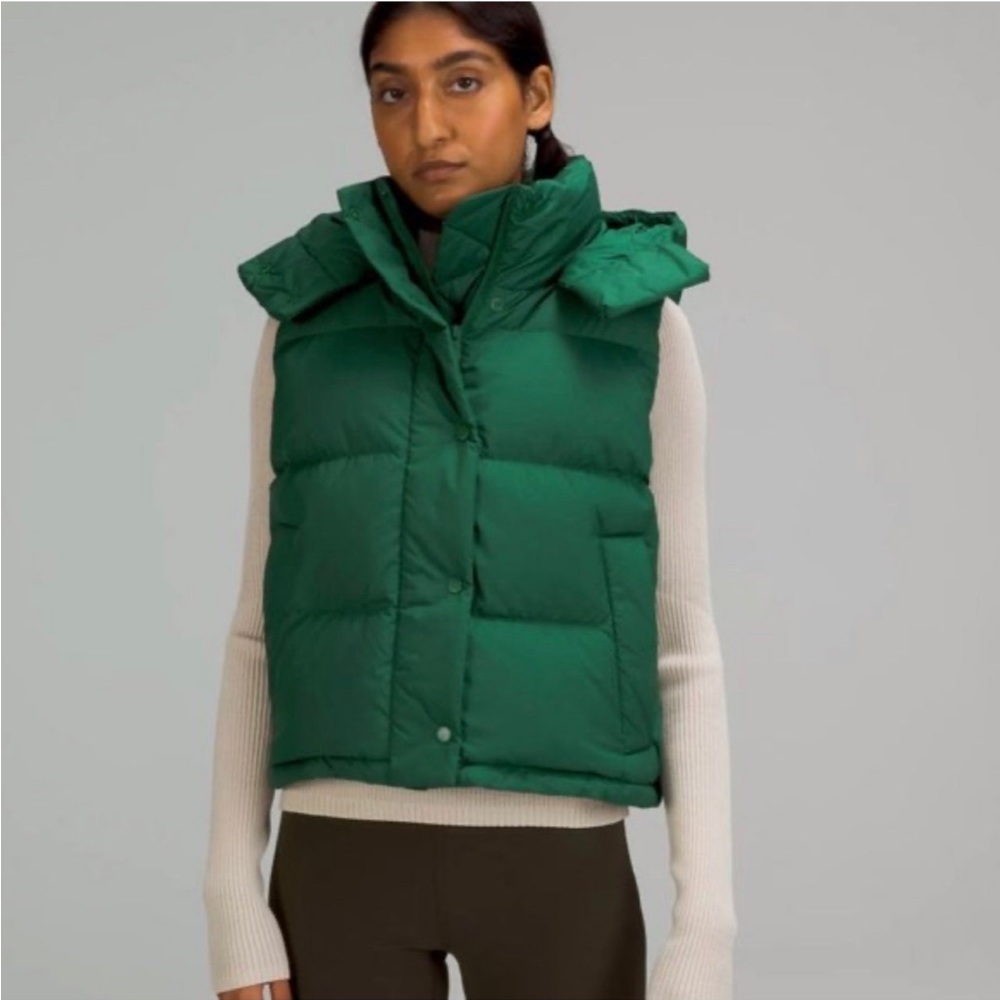Lululemon Wunder Puff Vest Everglades Green size 2 NWT